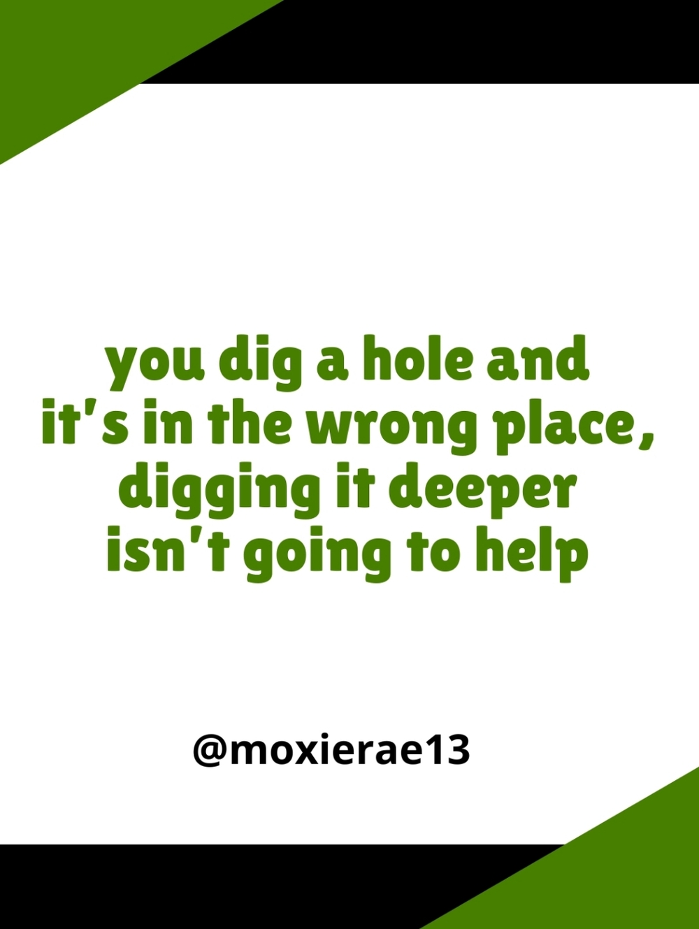 Watch what you dig into